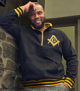 Mason Black Quarter Zip Sweatshirt