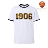 1906 White Premium Chenille Ringer Shirt