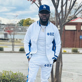 Sigma White Air Tech Fleece Warm Up Jacket
