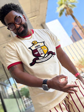 Kappa Cream Chenille Crest Ringer Premium Shirt