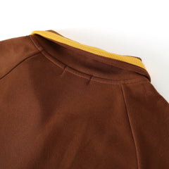 Iota Brown Quarter Zip Sweatshirt