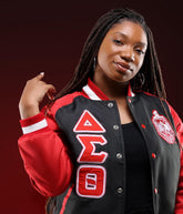 Black Delta Bomber Jacket Custom Lining