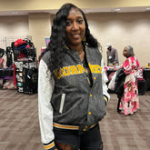 Alabama State Black Denim Bomber Jacket