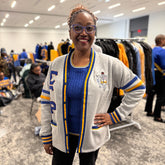 SGRho Heather Grey Fleece Cardigan Unisex Fit