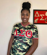 Delta Sigma Theta Camo Baseball Jersey