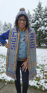 SGRho Grey Scarf and Hat Set