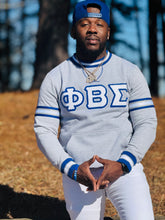 Phi Beta Sigma White Letter Chenille Crewneck