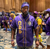Omega Purple Button-Up Baseball Jersey