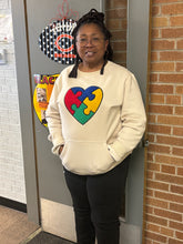 Autism Heart Chenille Crewneck Sweatshirt