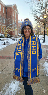SGRho Blue Scarf & Hat Set