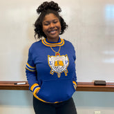 SGRho Chenille Crest Crewneck