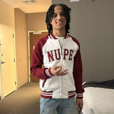 NUPE Varsity Baseball Fleece Jacket