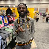 Alpha Denim Quarter Zip Sweatshirt