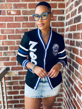 Zeta Black Fleece Cardigan Unisex Fit