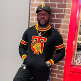 Tuskegee Black Pocket Crewneck