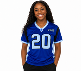 Zeta Blue Football Jersey