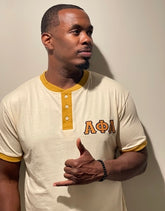 Alpha Neutral Premium Henley Shirt