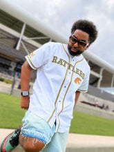 FAMU Rattlers White Button Up Baseball Jersey (Unisex)