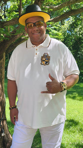 Alpha White Premium Polo Shirt