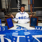 Phi Beta Sigma White Chenille Crewneck