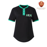 AKA Black Premium Henley Shirt
