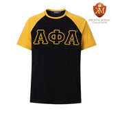 Alpha Black Premium Chenille Raglan Shirt