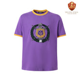 Omega Premium Purple Chenille Crest Ringer Shirt