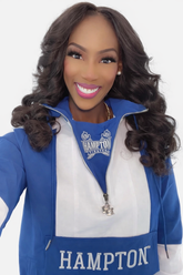 Hampton University Royal Windbreaker Tech Pullover
