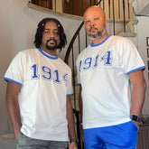 Sigma 1914 Premium Chenille letter ringer t shirt