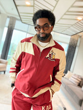 Kappa Crimson Full Zip Windbreaker Tech Jacket