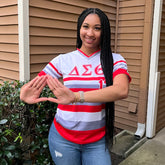 Delta Striped Baseball Jersey