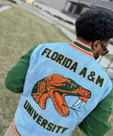 FAMU Denim Bomber Jacket