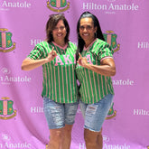 AKA Green Pinstripe Baseball Jersey