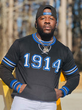 Phi Beta Sigma 1914 Black Chenille Crewneck Sweatshirt