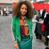 AKA Green Corduroy Jacket Read Description