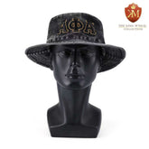 Alpha Black Denim Washed Bucket Hat