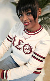 Delta Cream Chenille Crewneck