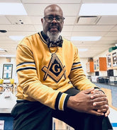 Mason Gold Crest Chenille Crewneck