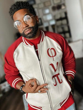 Phi Nu Pi Varsity Baseball Fleece Jacket