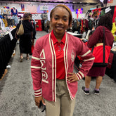 Delta Crimson Denim Cardigan Unisex Fit