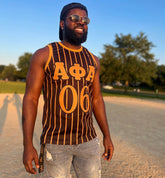 Alpha Black Pinstripe Basketball Jersey