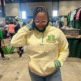 AKA Cream Quarter Zip Sweatshirt Unisex