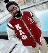 Kappa Krimson & Kream Wool Letterman Jacket