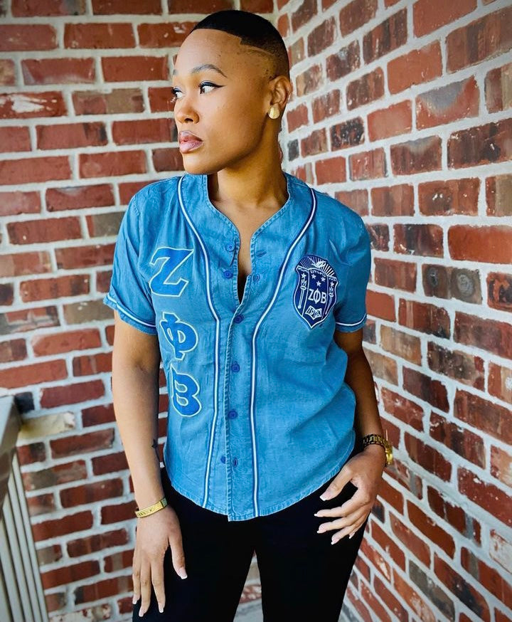 Zeta Denim Baseball Jersey