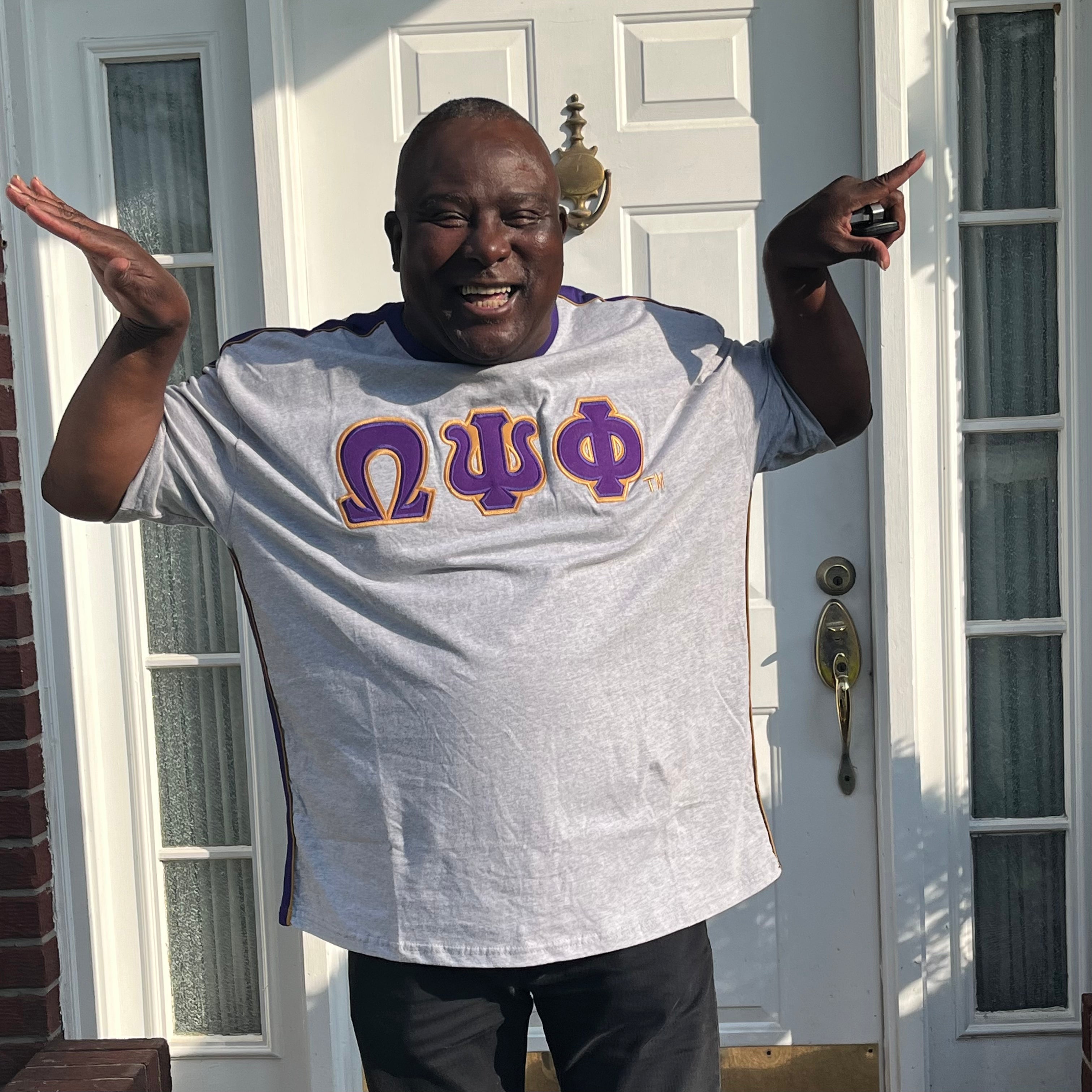 omega psi phi dress shirts Omega Purple Button-down collar shirt