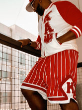 Kappa Pinstripe Heavy Mesh Basketball Shorts