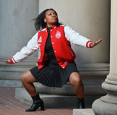 Delta Wool and Leather Letterman Jacket