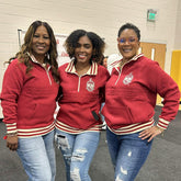 Delta Crimson Quarter Zip Sweatshirt Unisex