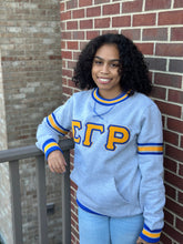 SGRho Grey Chenille Pocket Crewneck