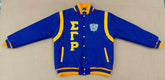 SGRho Wool and Leather Letterman Jacket
